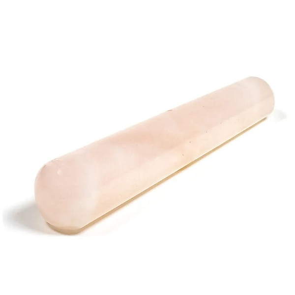 Bâton de massage de Quartz rose -- ±65g；±10cm