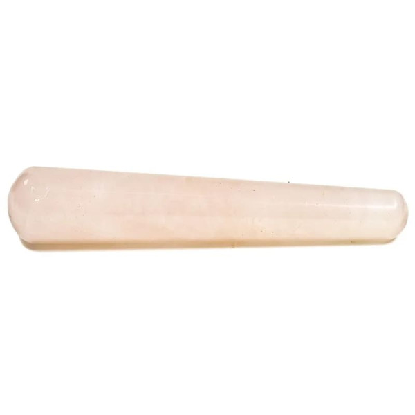 Bâton de massage de Quartz rose -- ±65g；±10cm