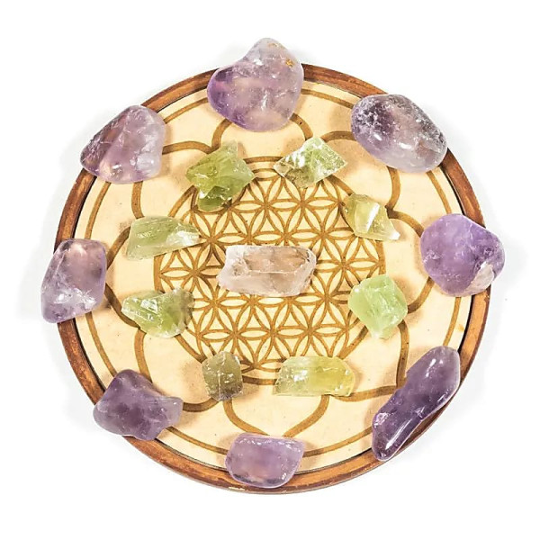 Grille de cristal Guérison -- 15.5cm