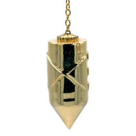 Pendule Atlantis en laiton plaqué or -- 46 g； 4 cm