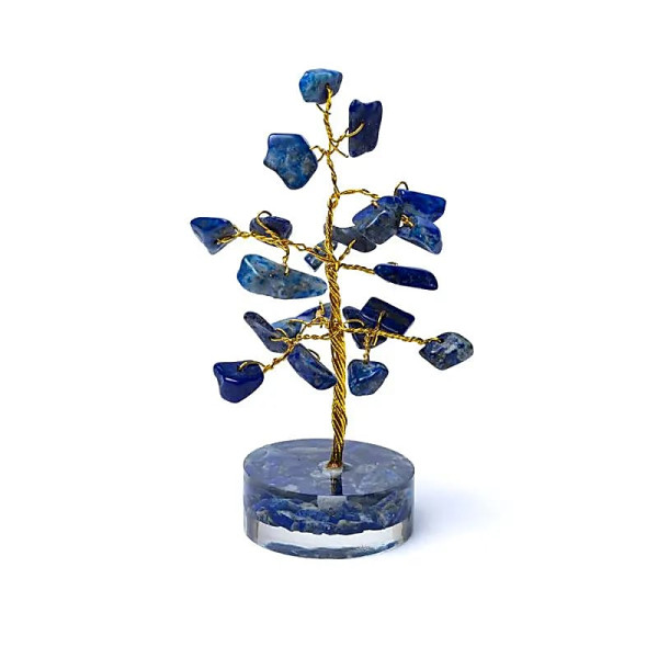 Arbre de pierres précieuses en Sodalite -- ±8cm