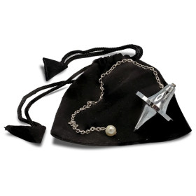 Pendule en laiton chromé -- 26 g； 3.5 cm