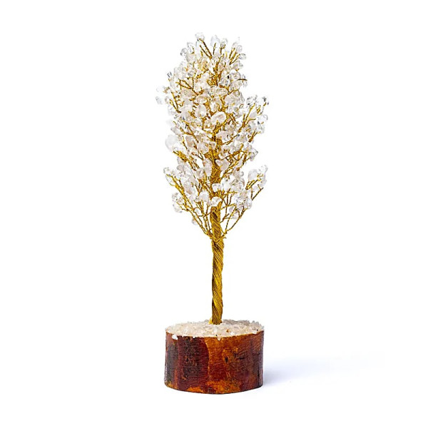 Arbre de pierres précieuses cristal de roche -- ±23cm