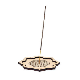 Porte encens fleur de vie -- 15cm