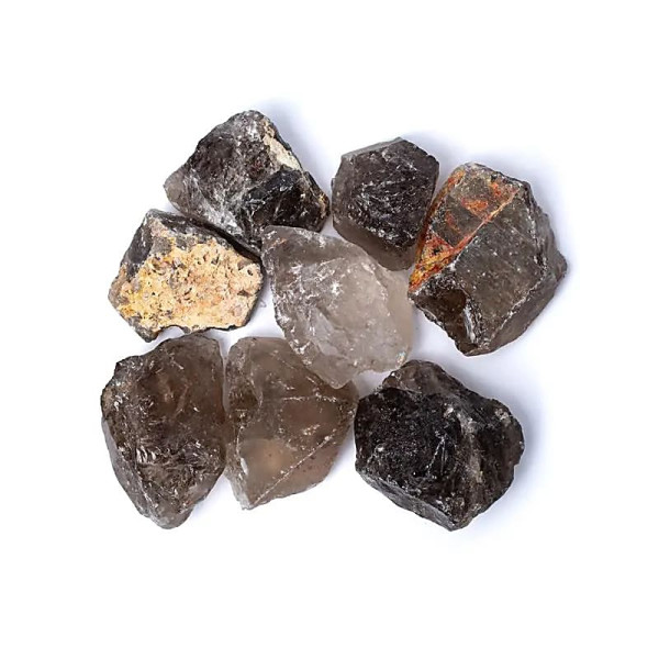 Quartz fumé brut -- ±3-6 cm ； ±1000g