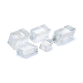 Calcite optique brute -- ±500g； ±4-10cm