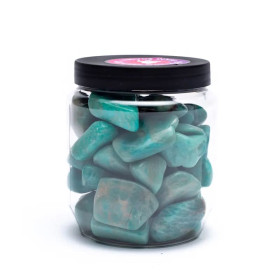 Amazonite polie qualité A -- ±2-4 cm； ±500 g