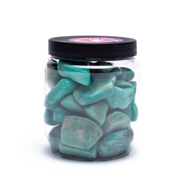 Amazonite polie qualité A -- ±2-4 cm； ±500 g