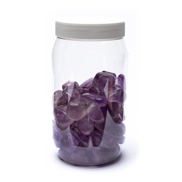 Améthyste pierre polie de qualité A -- ± 500 g； ±2-4 cm