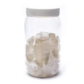 Cristal de roche pierre polie de qualité A -- ± 1000g； ±2-3 cm