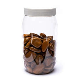 Jaspe jaune pierre polie de qualité A -- ±2-4cm； ±1000g