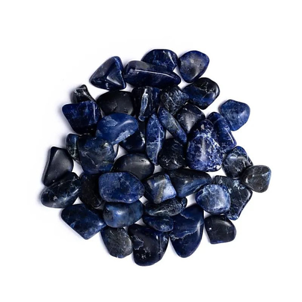 Sodalite pierre polie de qualité A -- ±2-5 cm； ±500 g