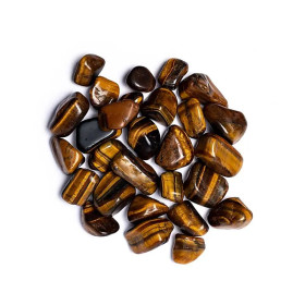 Oeil de tigre pierre polie de qualité A -- ± 1000 g； ±3-4 cm