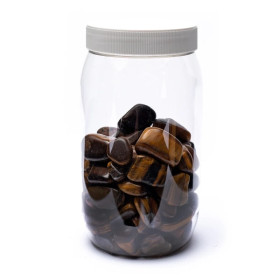 Oeil de tigre pierre polie de qualité A -- ± 1000 g； ±3-4 cm