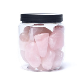 Quartz rose poli qualité AA -- ±3x4 cm； ±500 g