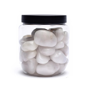 Quartz laiteux pierres polies de qualité A -- ±500 g； ±2-3 cm