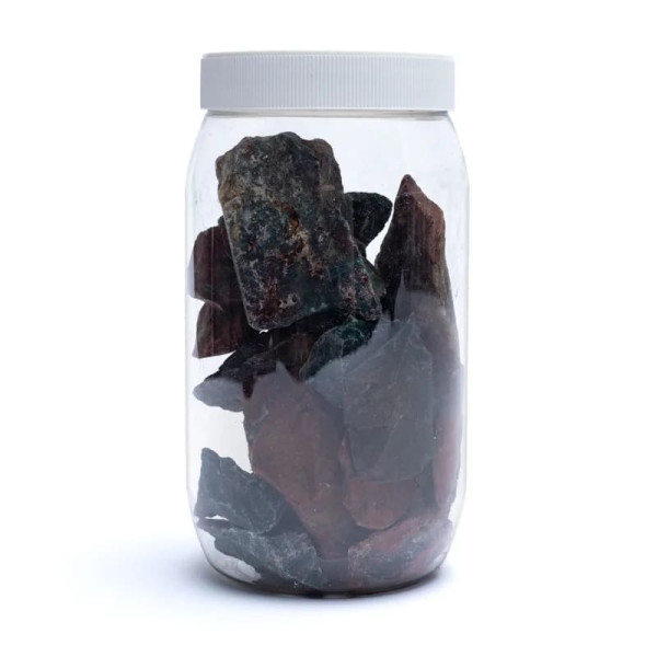 Pierre de sang brut (héliotrope) -- ± 3-8cm； ±1000g