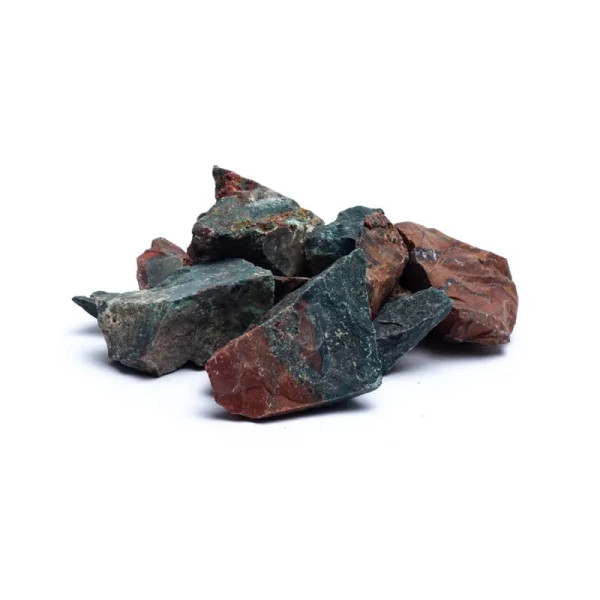 Pierre de sang brut (héliotrope) -- ± 3-8cm； ±1000g