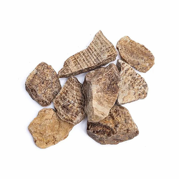 Aragonite rayée brute -- ± 3-8cm； ±1000g