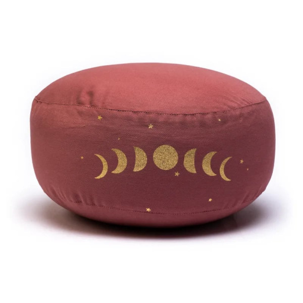 Coussin de méditation Phases de Lune coton Bio (OCS) -- 33x17cm； ±2300g