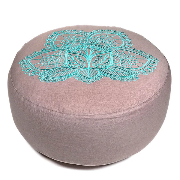 Coussin de méditation Lotus coton BIO (OCS) -- 33x17cm； ±2300g