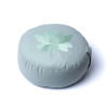 Coussin de méditation lotus vert sauge coton biologique (OCS) -- 33x13 cm ； 2100g