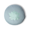 Coussin de méditation lotus vert sauge coton biologique (OCS) -- 33x13 cm ； 2100g