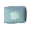 Coussin de méditation /Bolster yoga lotus rectangulaire coton bio ( OCS ) -- 38x28x13 cm