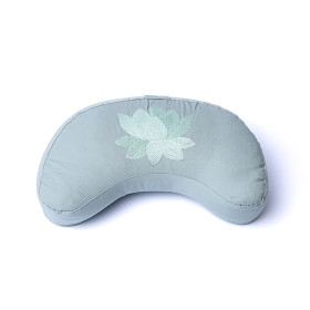 Coussin de méditation croissant lotus coton biologique (OCS) -- 37x17x13 cm； 1008g