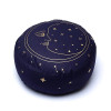 Coussin de méditation lune bleu marine coton biologique (OCS) -- 33x13 cm ； 2100g