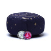 Coussin de méditation lune bleu marine coton biologique (OCS) -- 33x13 cm ； 2100g
