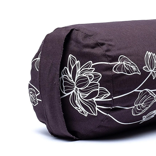 Bolster plante lotus anthracite coton biologique (OCS) -- 60x16 cm ； 2300g