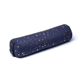 Bolster ciel étoilé bleu marine coton biologique (OCS) -- 60x16 cm ； 2300g