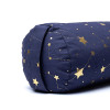 Bolster ciel étoilé bleu marine coton biologique (OCS) -- 60x16 cm ； 2300g