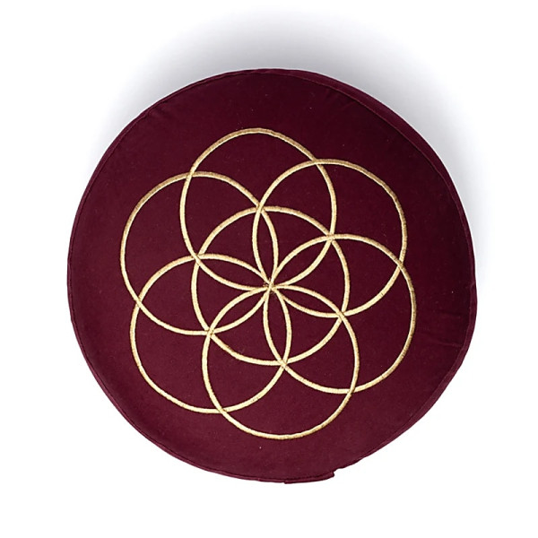 Coussin de méditation Graine de Vie -- 33x17 cm； 2100g