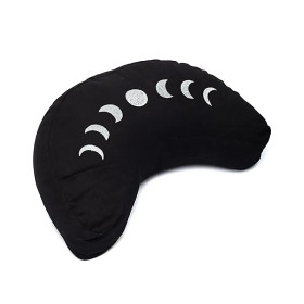 Coussin de méditation croissant Phases de la lune -- 33x13 cm； 1008g