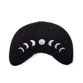 Coussin de méditation croissant Phases de la lune -- 33x13 cm； 1008g