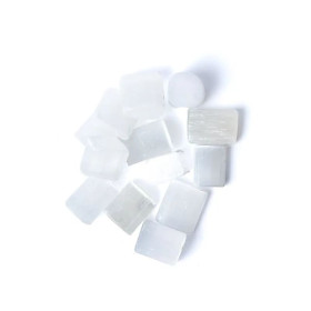 Sélénite (spath satiné) pierres polies -- ±1,5-3,5cm ； ±300g