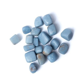 Angélite pierres polies qualité A -- ±1,5-3,5cm ； ±300g