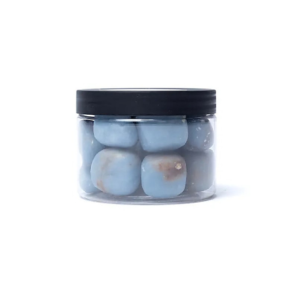 Angélite pierres polies qualité A -- ±1,5-3,5cm ； ±300g