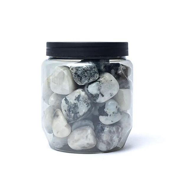 Pierre de lune arc-en-ciel pierres polies qualité A -- ±1,5-3,5cm ； ±500g