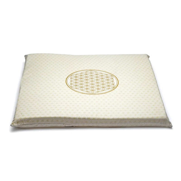 SET Méditation 2: Fleur de Vie coton BIO (OCS) -- 65x65x5cm； ±5100g