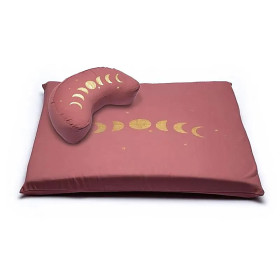 SET Méditation 3 phases lunaires coton biologique (OCS) -- 65x65cm ； 1247g