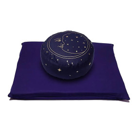 SET Méditation Lune coton bio (OCS) -- 65x65cm； 2339g