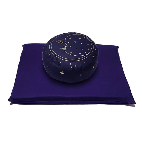 SET Méditation Lune coton bio (OCS) -- 65x65cm； 2339g