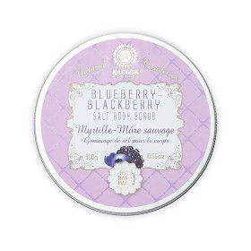 Gommage corporel au sel de mer myrtilles mûres -- 300g