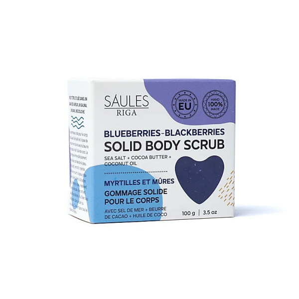 Savon exfoliant naturel myrtilles mûres -- 100g