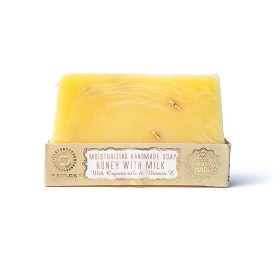 Savon fait main naturel miel et lait -- 80g