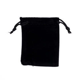 Sac cadeau velours noir XS -- 7x9cm