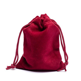 Sac cadeau velours bordeaux XS -- 7x9cm